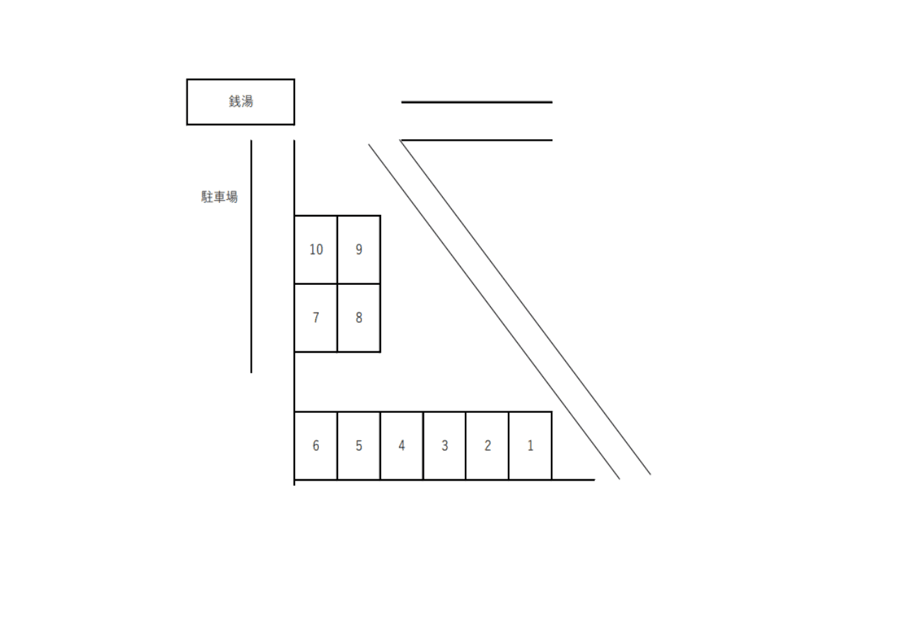 イアスバイクパーク麦田町の駐車配置図