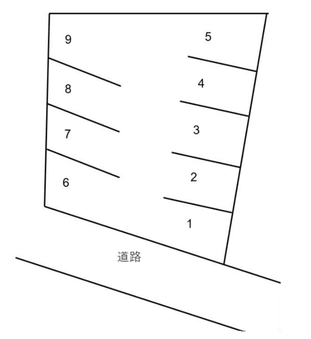 岡崎中島駐車場の駐車配置図