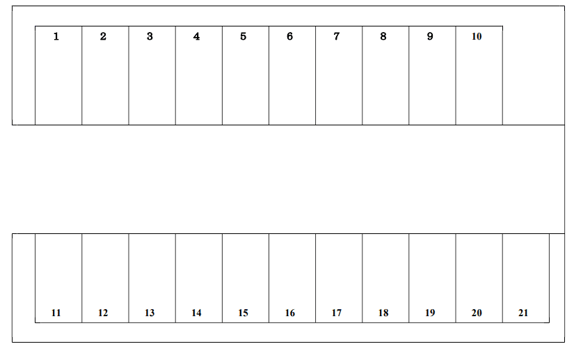 高塚町770の駐車配置図
