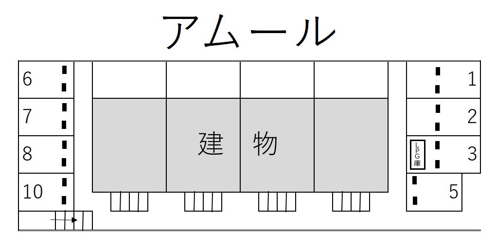 アムールの駐車配置図