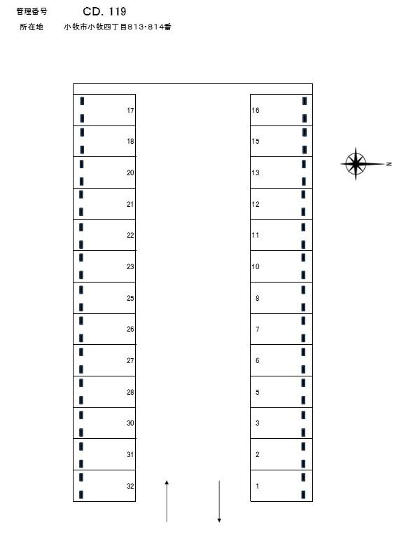 J‐119の駐車配置図