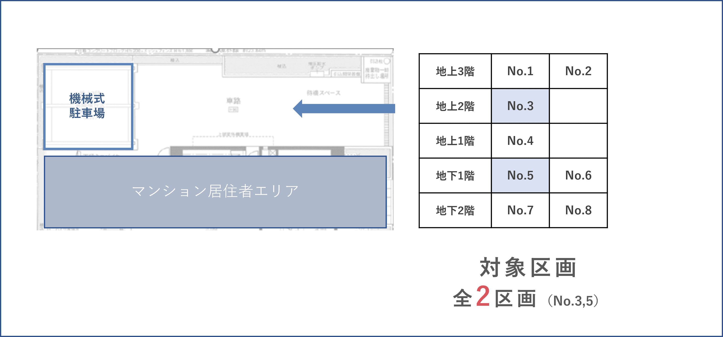 西葛西7丁目駐車場の駐車配置図