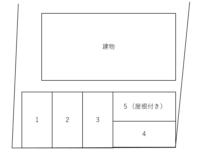 東寺尾駐車場の駐車配置図