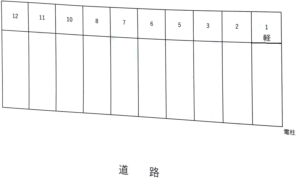 浜町14-10駐車場の駐車配置図