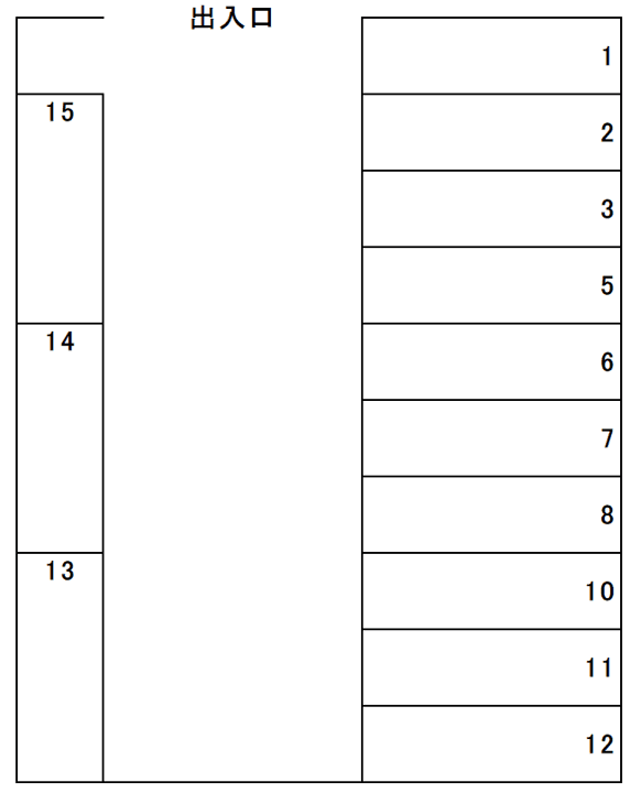 000019の駐車配置図
