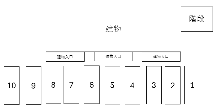 トーマス前島Ⅱの駐車配置図