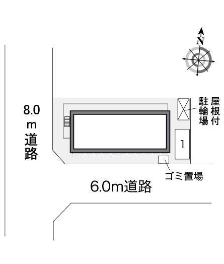 パークハイム鷹合(27298)の駐車配置図