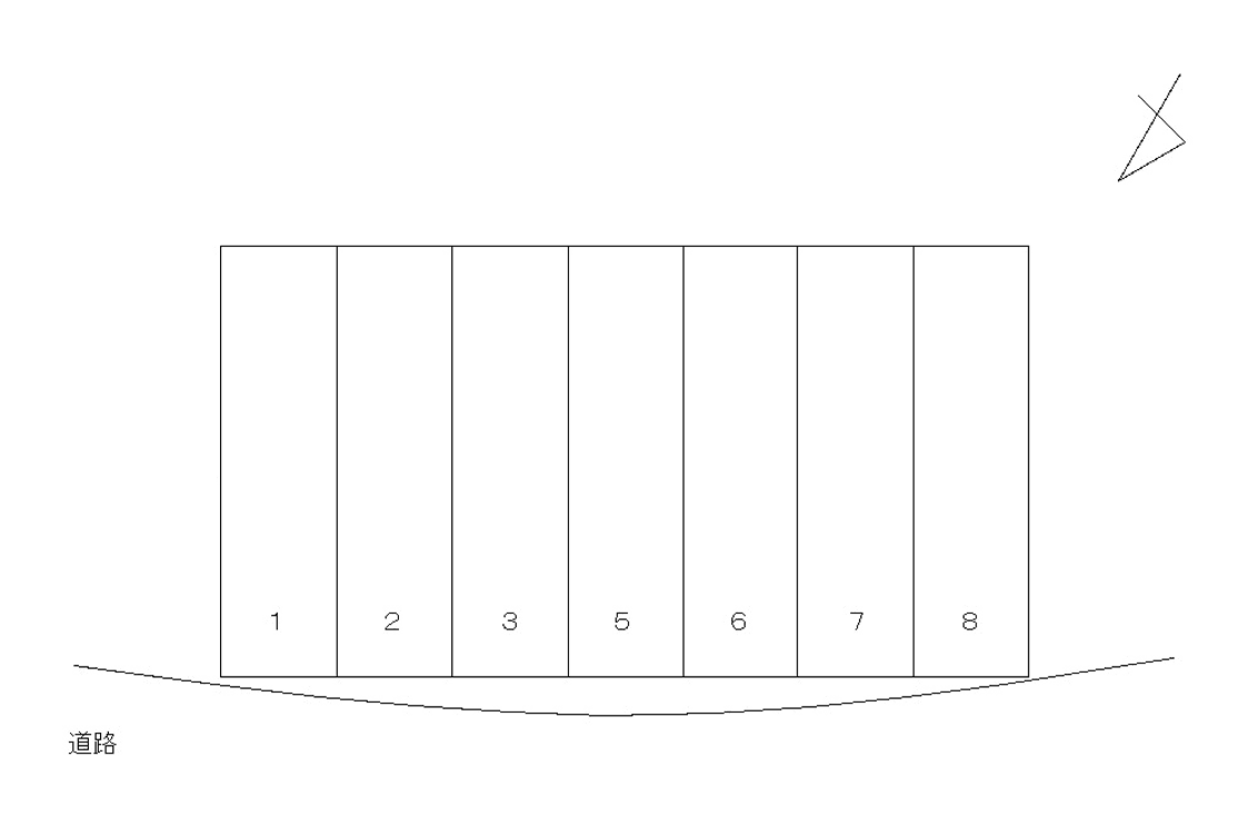 FK呉市警固屋4丁目駐車場の駐車配置図