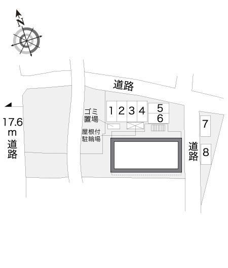 ガーデン(29872) 敷地外駐車場の駐車配置図