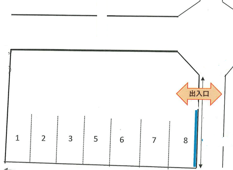 清水駐車場の駐車配置図