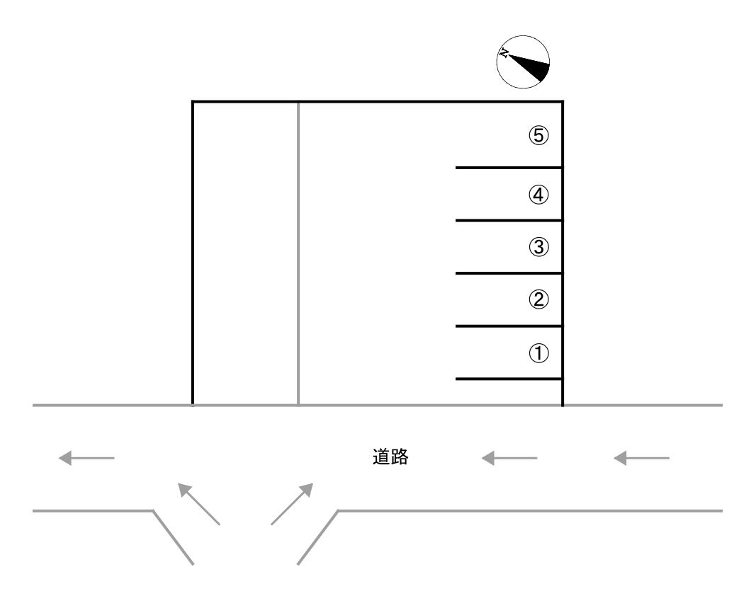 野田町SUN丁目パーキングの駐車配置図