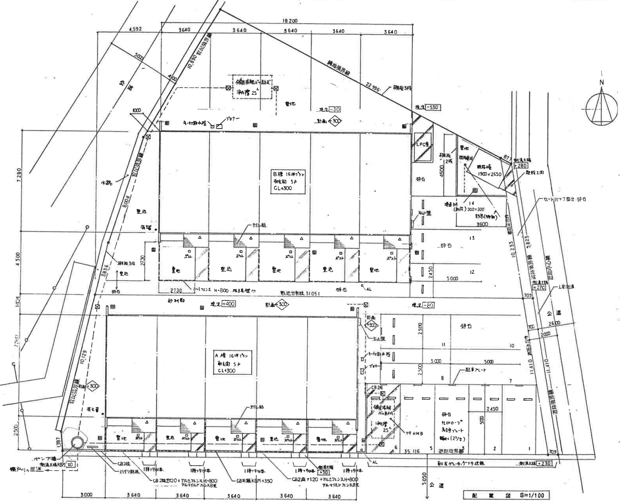 DUPLEX 国王17Aの駐車配置図