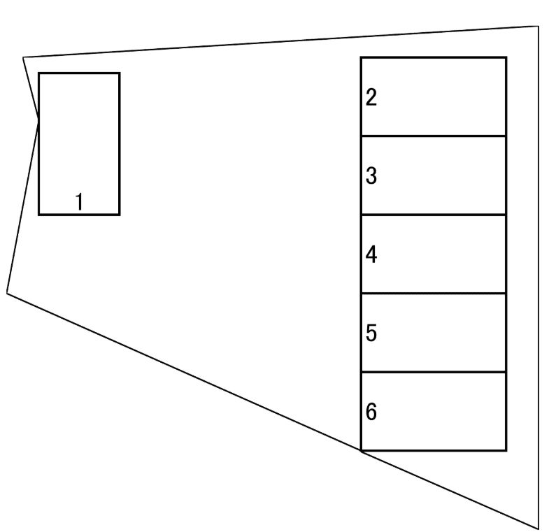 筑紫34駐車場第2の駐車配置図