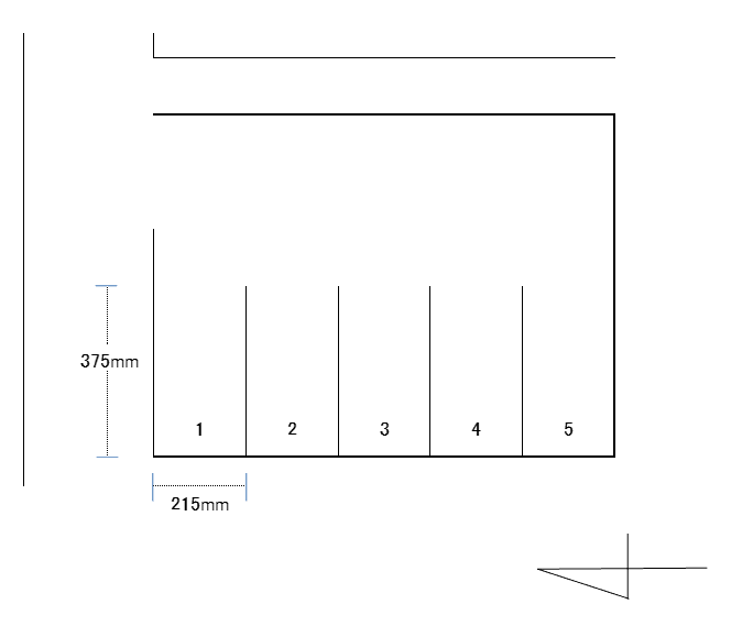 マスパーク駐車場の駐車配置図