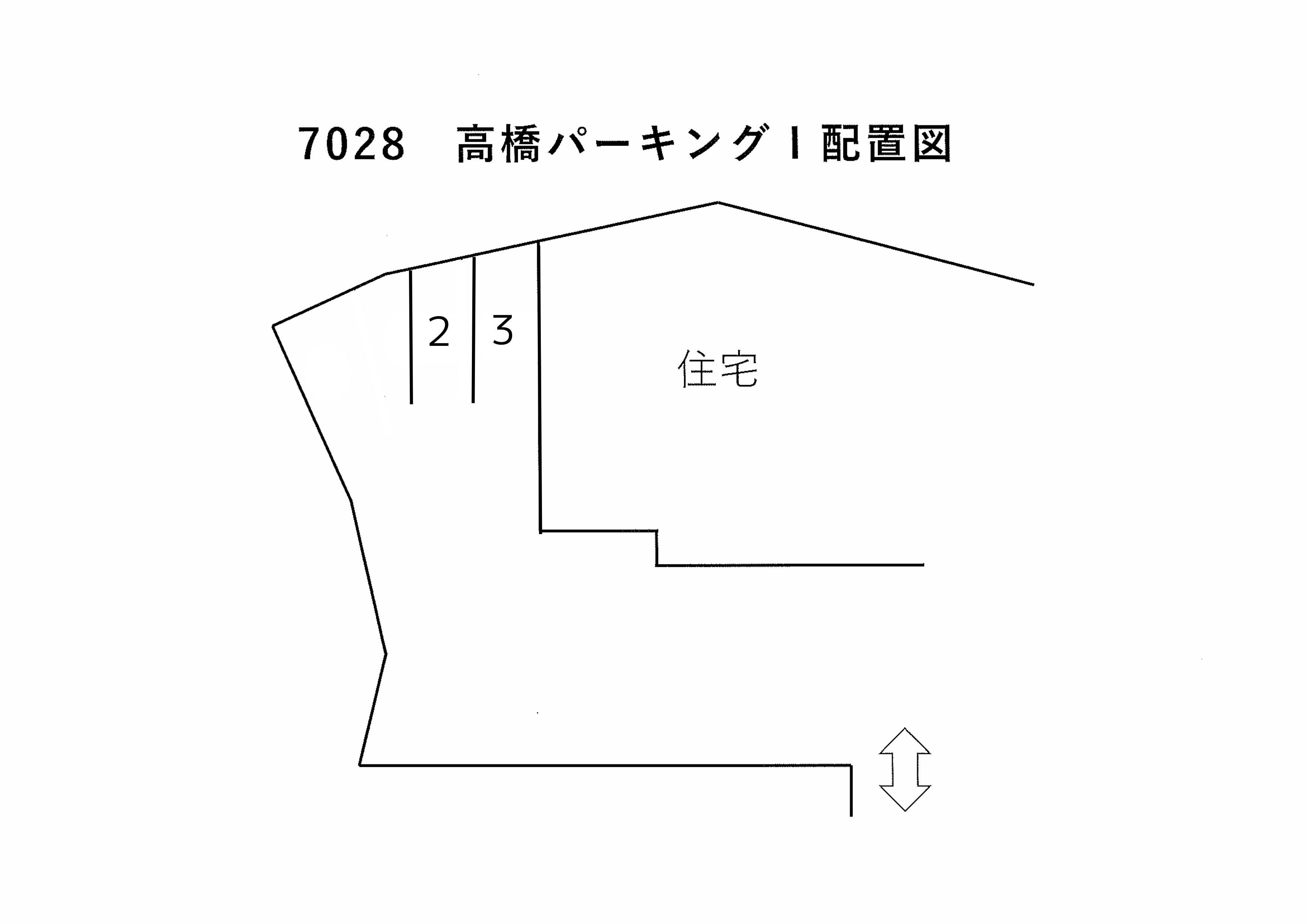 高橋パーキングⅠの駐車配置図