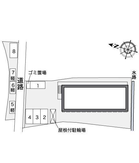 グローリア(38807) 敷地外駐車場の駐車配置図
