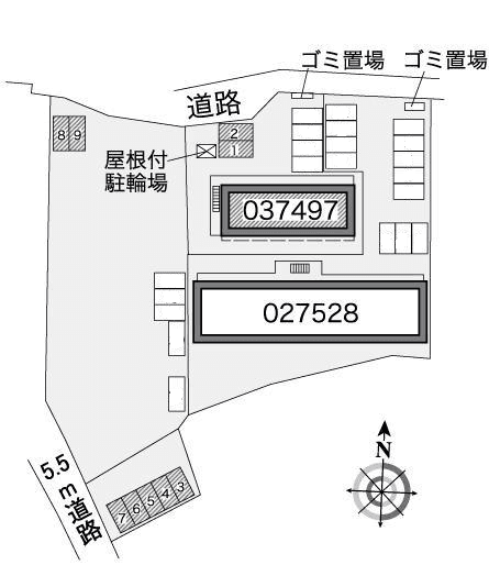 EIKI(37497) 敷地外駐車場の駐車配置図