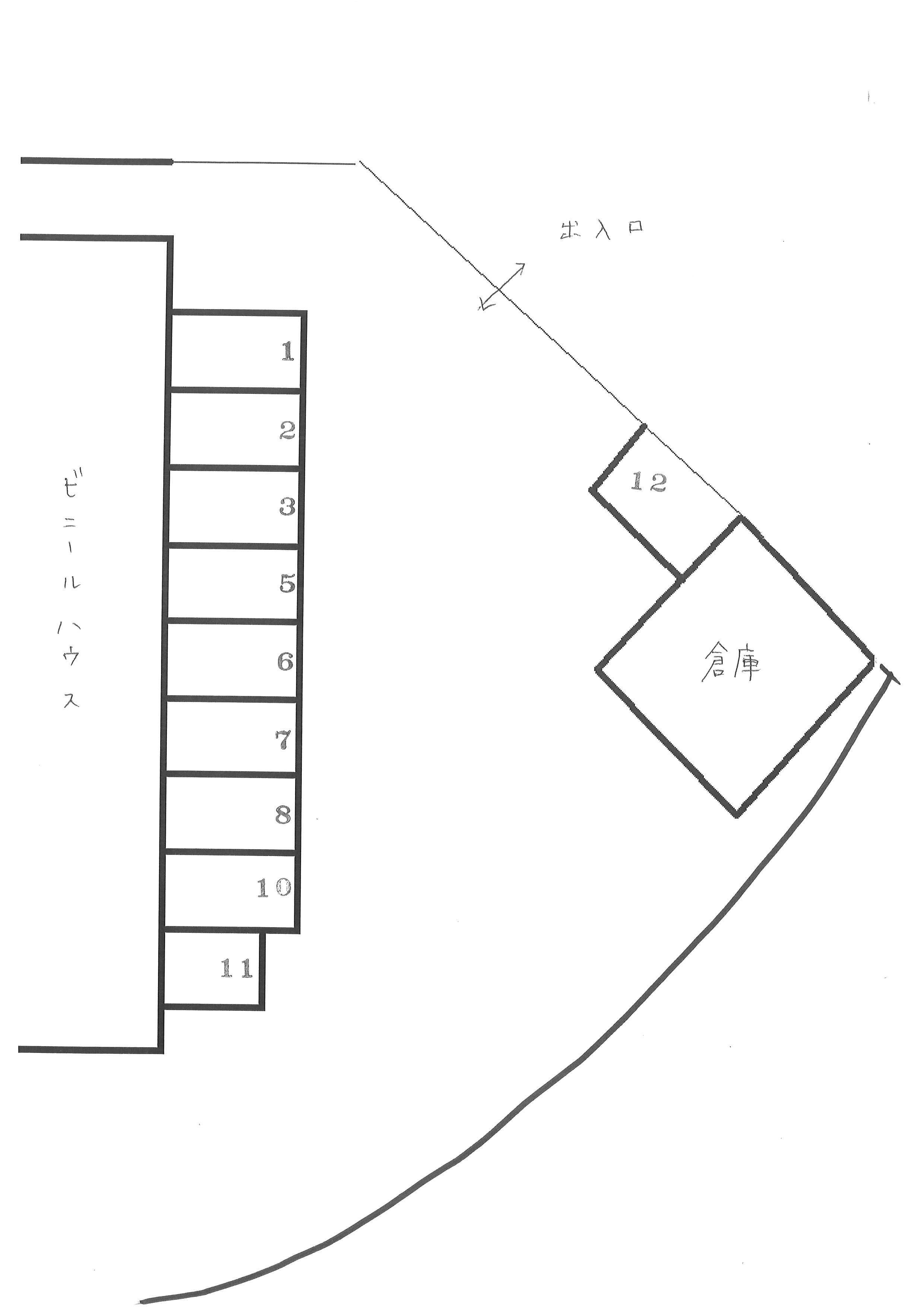 YK坂井 パーキングの駐車配置図