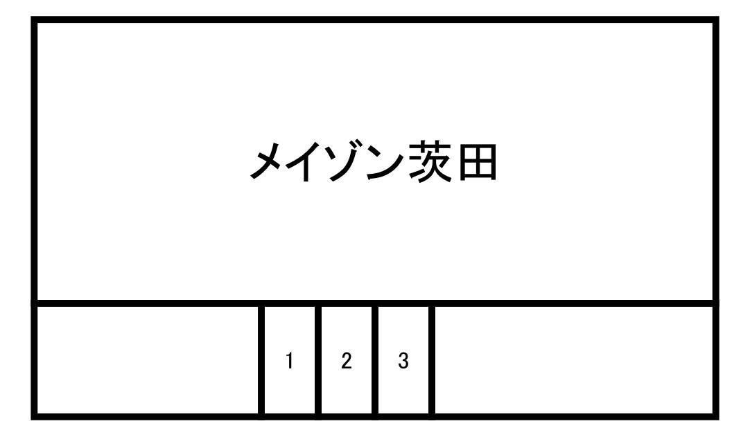 メイゾン茨田バイク駐輪場の駐車配置図