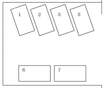 堀町横松パーキングの駐車配置図