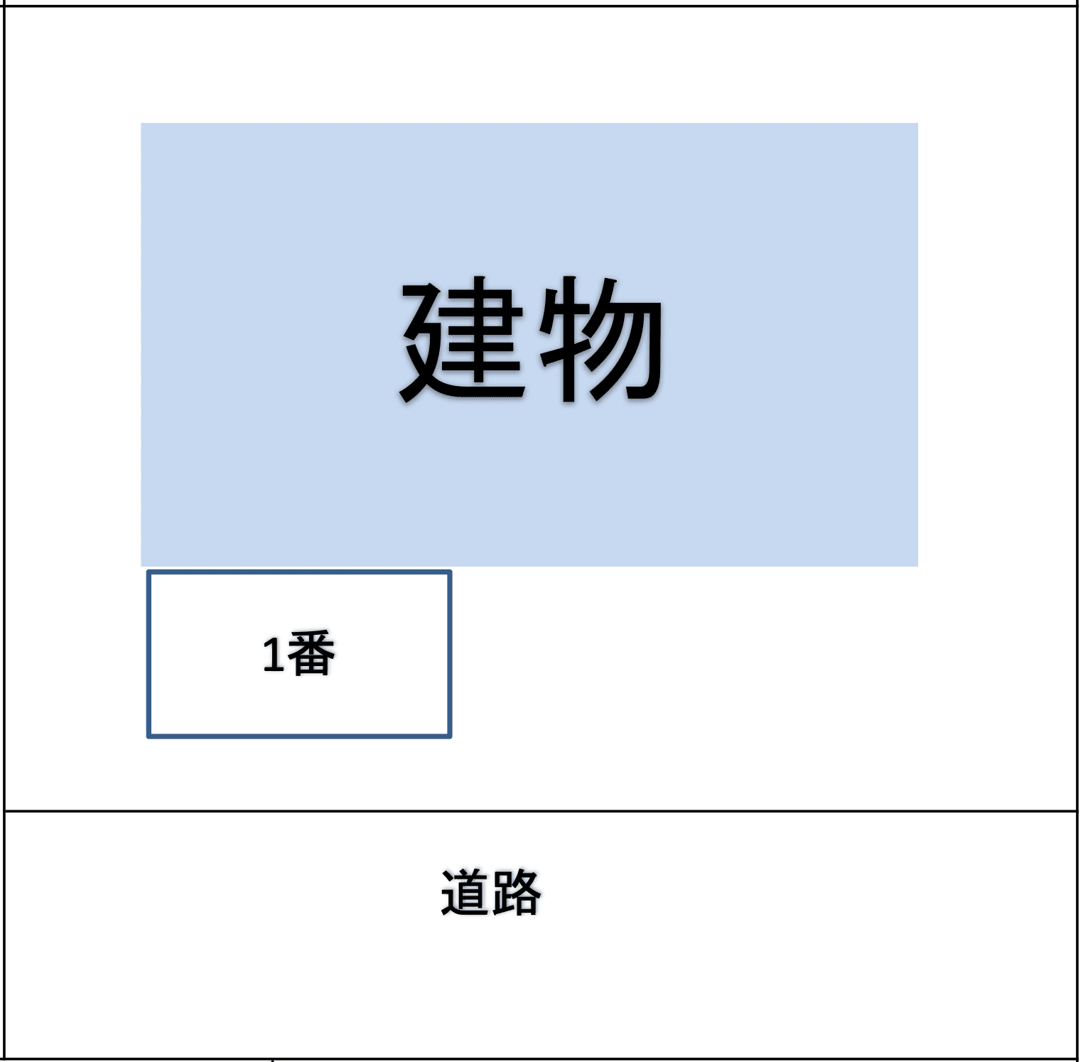 マリンブルー沢之町駐車場の駐車配置図
