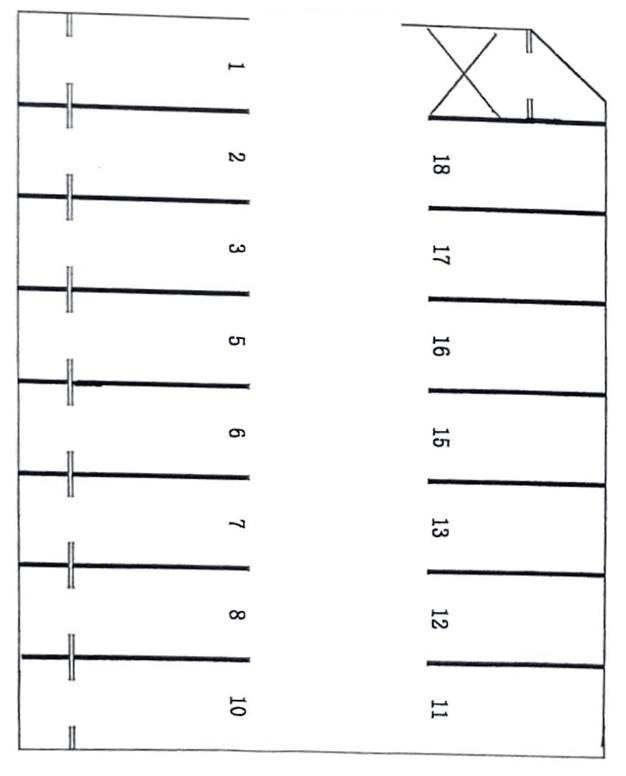 第3有明パーキングの駐車配置図