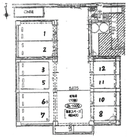 ルナソレイユ緑地公園の駐車配置図