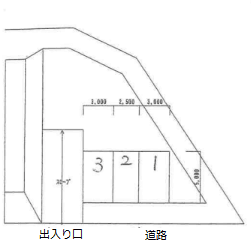 パーク上野の駐車配置図