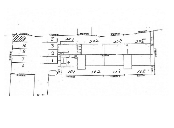 パナハイツサンユウの駐車配置図