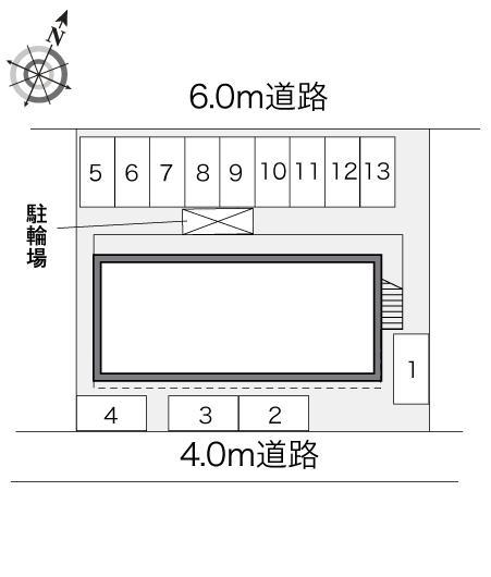 グリューン守谷(24033)の駐車配置図