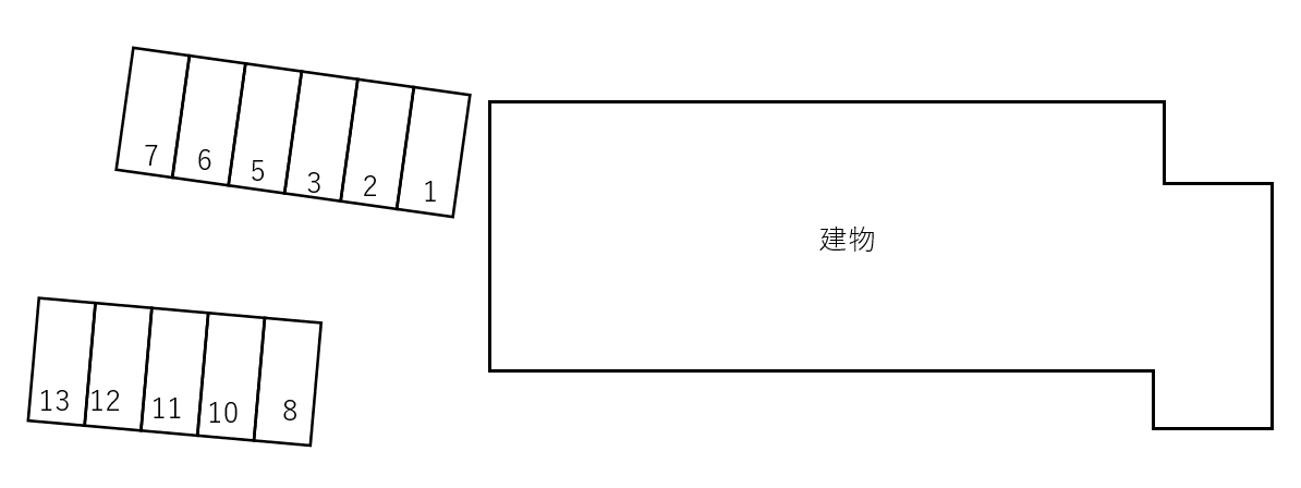 molto beneの駐車配置図
