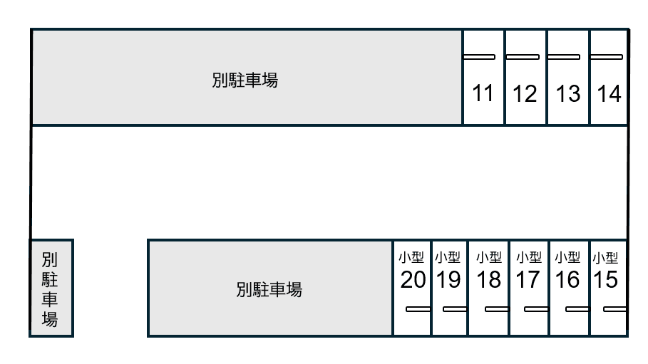 ザ・パーク真嘉比第3の駐車配置図