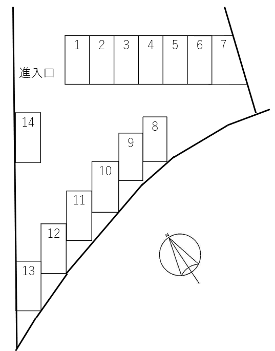 TMAパーキングの駐車配置図