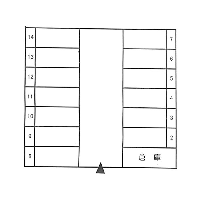 上和田939パーキングの駐車配置図