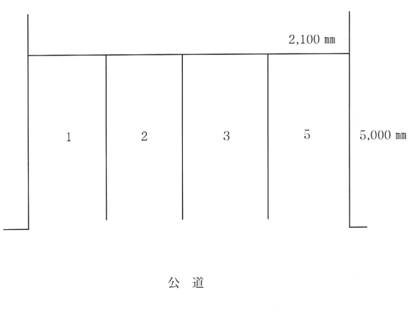 青木駐車場の駐車配置図
