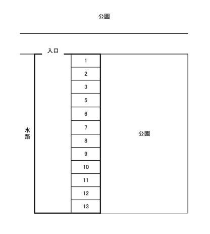 寺島町駐車場の駐車配置図