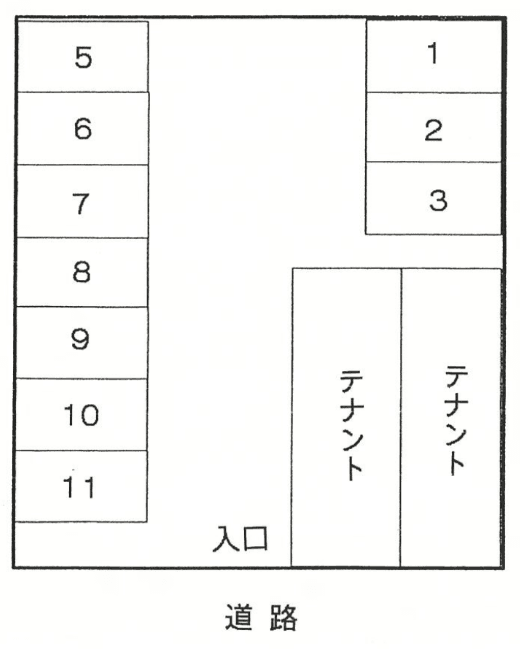 ステップⅠパーキングの駐車配置図