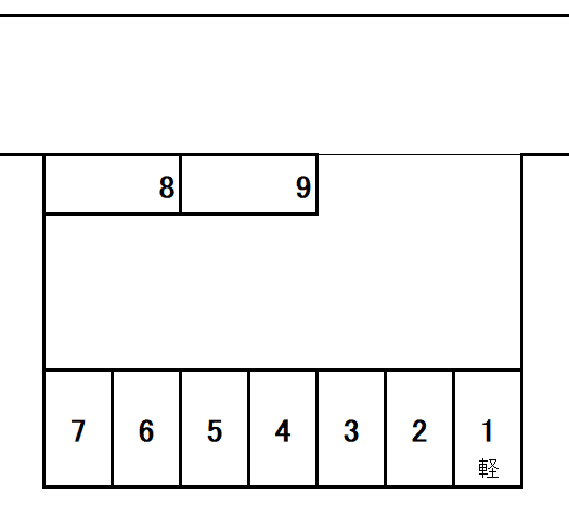 孝田町駐車場(山本)の駐車配置図