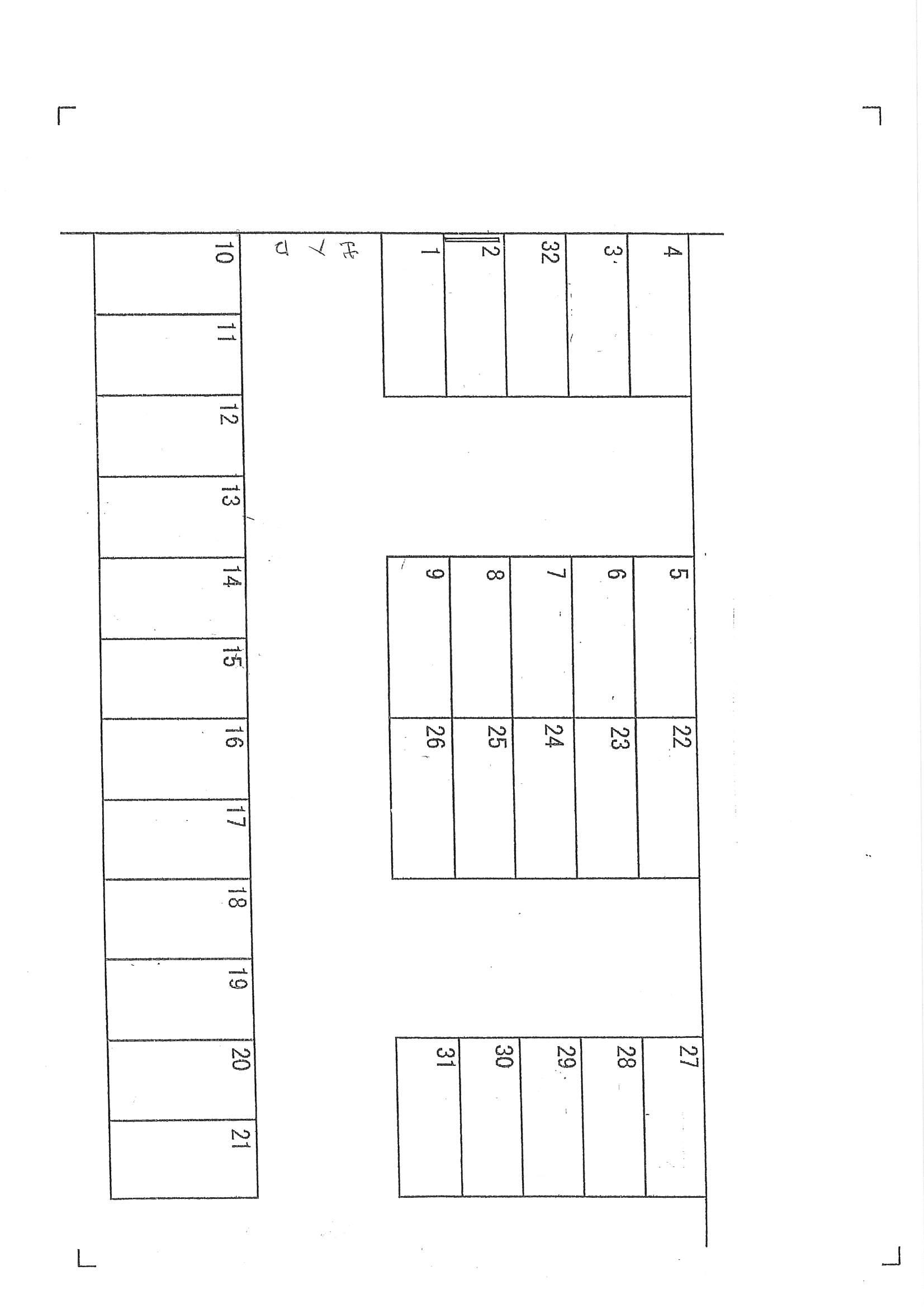 いるま第2駐車場の駐車配置図