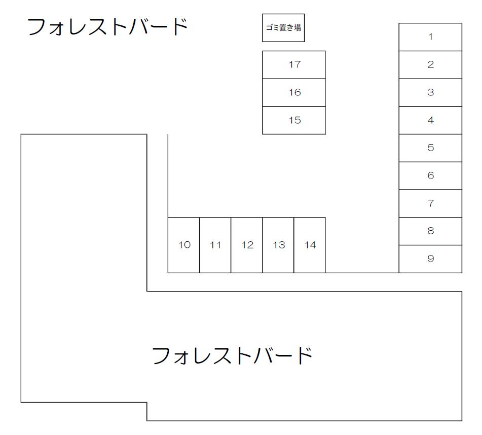フォレストバードの駐車配置図
