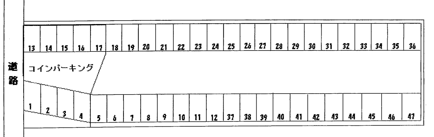 泉水2丁目駐車場の駐車配置図