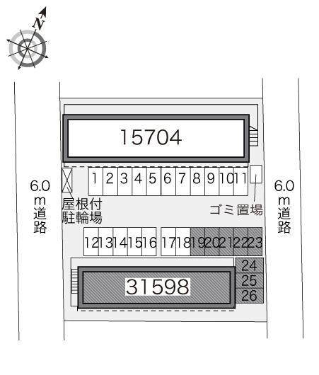 プレリュードⅡ(31598)の駐車配置図