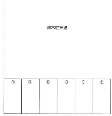 鈴木駐車場Ⅱの駐車配置図