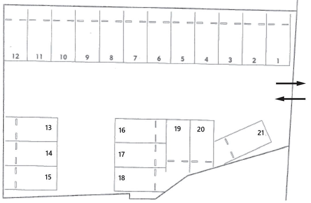 ザ・パーク上杉2丁目の駐車配置図