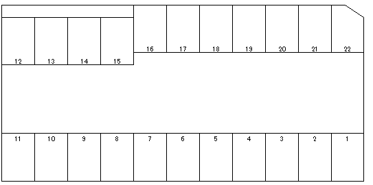 向が丘パーキングの駐車配置図