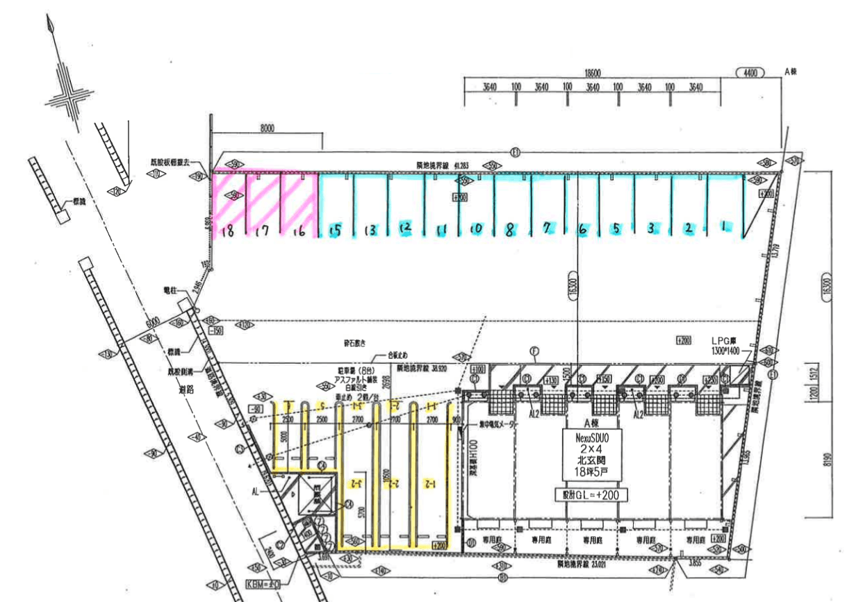 Resonaの駐車配置図