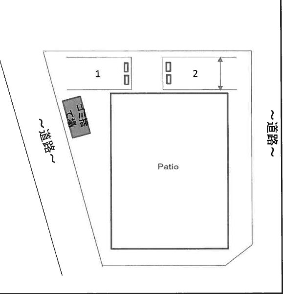 Patioの駐車配置図