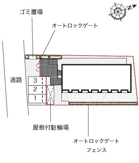 ショコラ国立(52846)の駐車配置図