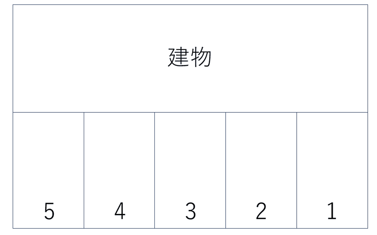 上原駐車場/535の駐車配置図