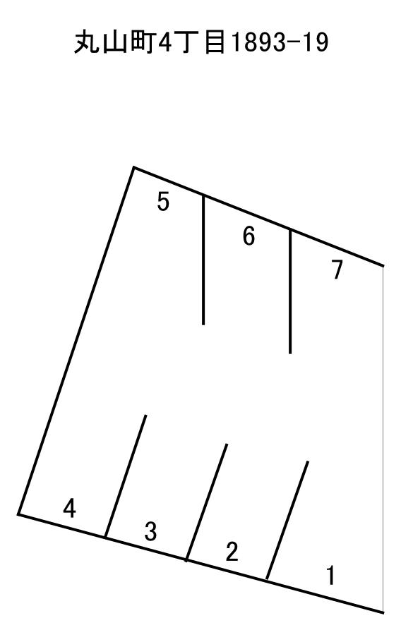 丸山町駐車場の駐車配置図